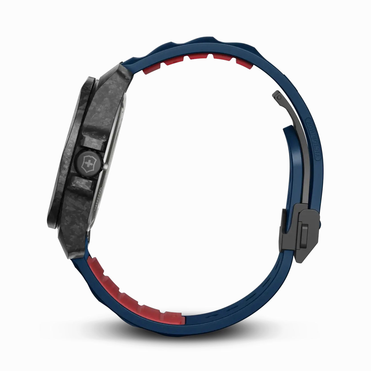 Victorinox I.N.O.X Automatic 41mm Set Blue Rubber Blue Dial Carbon Case Watch 242022.1
