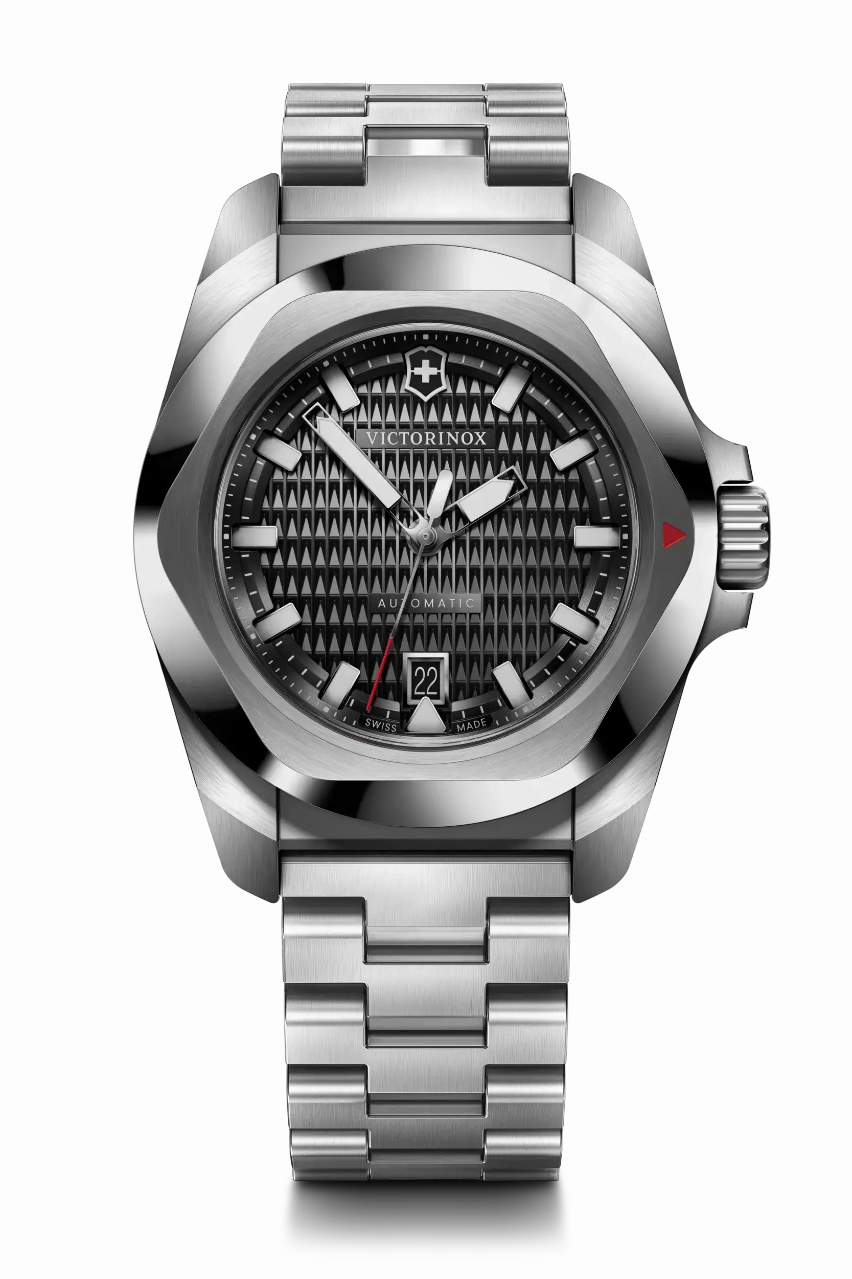 Victorinox I.N.O.X Automatic 41mm Stainless Steel Band Black Dial Watch 242019