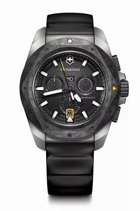 Victorinox Inox 43 Chrono Silver Case Black Dial Watch 242011