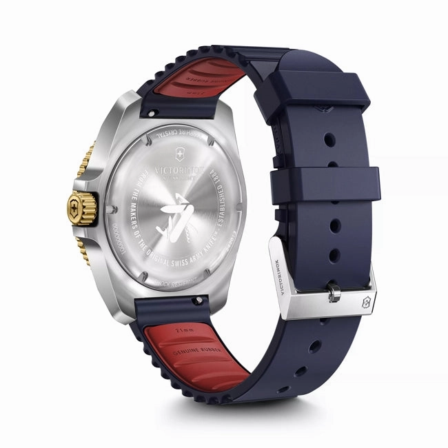 Victorinox Journey 1884 43mm Blue Rubber Strap Blue Dial Watch 242013