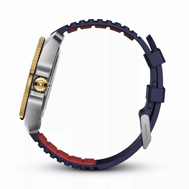 Victorinox Journey 1884 43mm Blue Rubber Strap Blue Dial Watch 242013