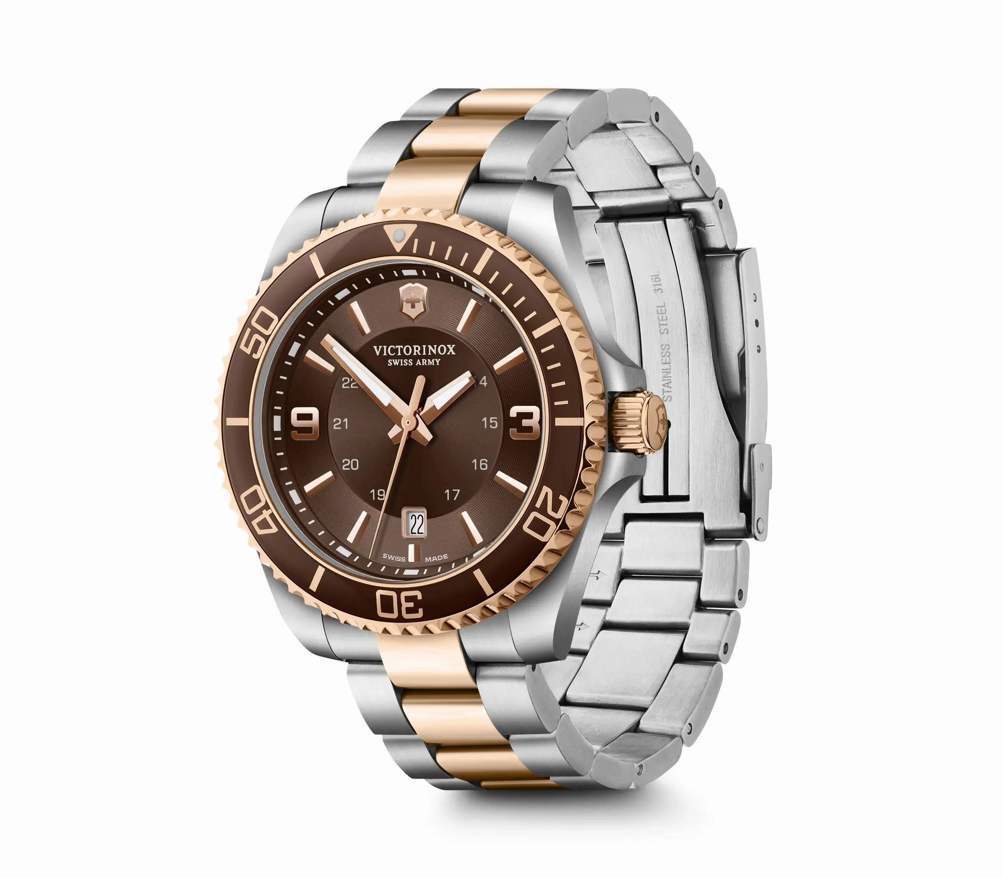 Victorinox Maverick Large Brown Dial Mens Watch 241951