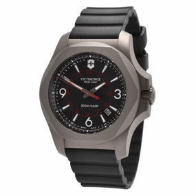 Victorinox Swiss Army Men's Quartz Watch - I.N.O.X. Black Dial Titanium | 241883
