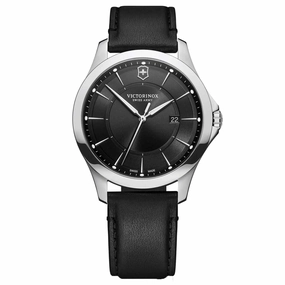 Victorinox Swiss Army Men's Watch - Alliance Silver Tone Case Black Dial | 241904