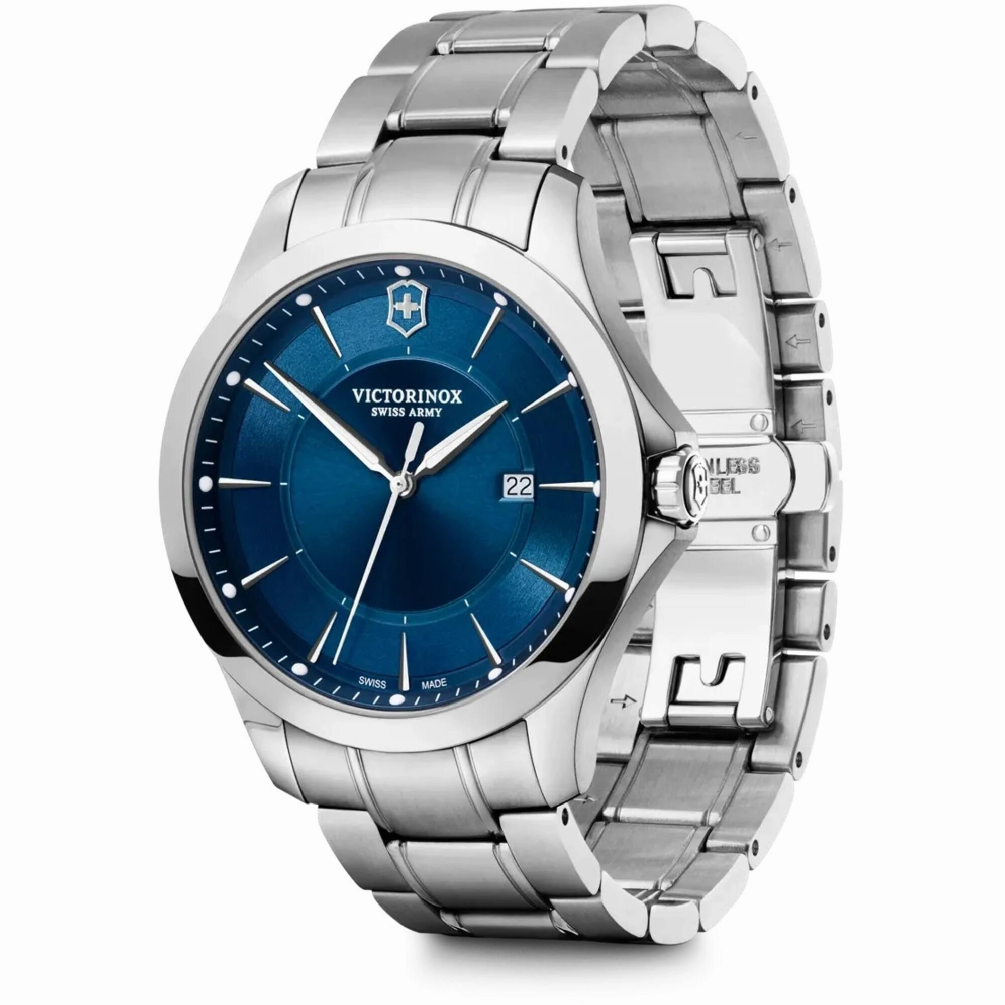 Victorinox Swiss Army Men's Watch with Knife Set - Alliance Blue Dial | 241910.1
