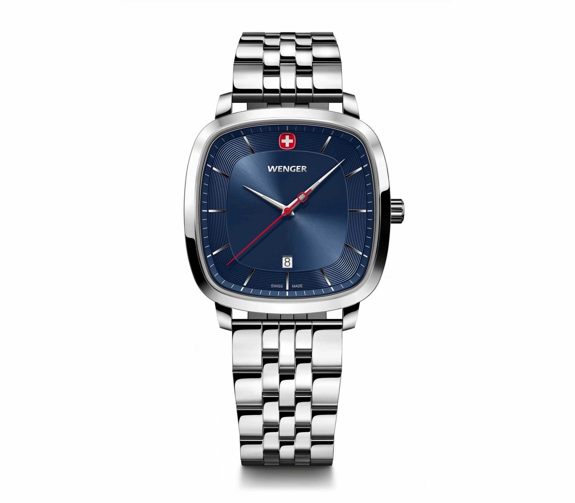 Wenger Vintage Classic 37mm Blue Dial Stainless Steel Watch 01.1921.103